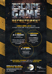 escape game recrutement