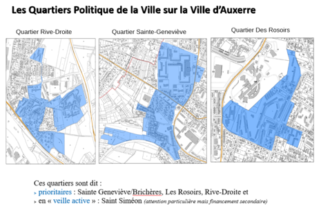Capture carte quartiers politique de la ville