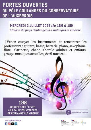 Portes ouvertes - Conservatoire Coulanges